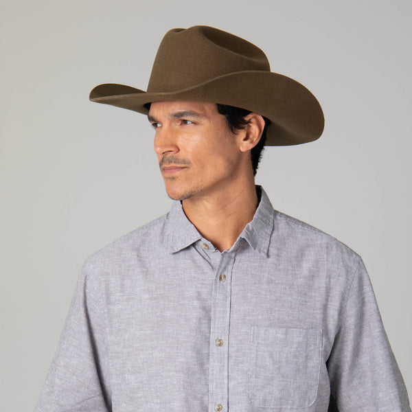 San Diego Hat Company Black Label Wool Felt Cattleman's Crease Cowboy