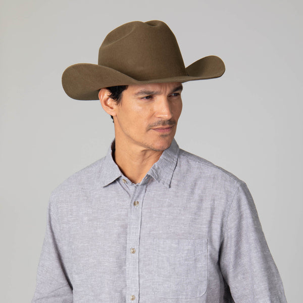 San Diego Hat Company Black Label Wool Felt Cattleman's Crease Cowboy