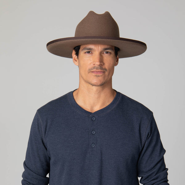 San Diego Hat Company Black Label Wool Felt Cattleman's Crease Fedora