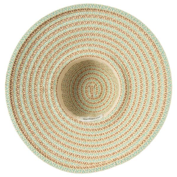 San Diego Hat Company Brisa - Round Crown Sun Hat Brown Blue