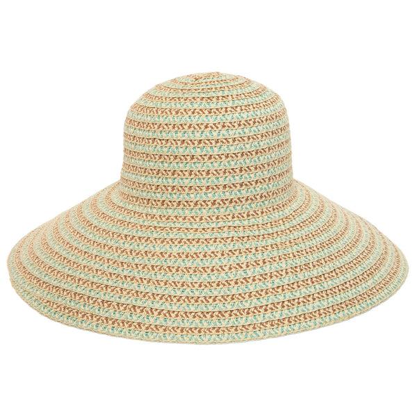san diego hat company Brisa - Round Crown Sun Hat Brown Blue