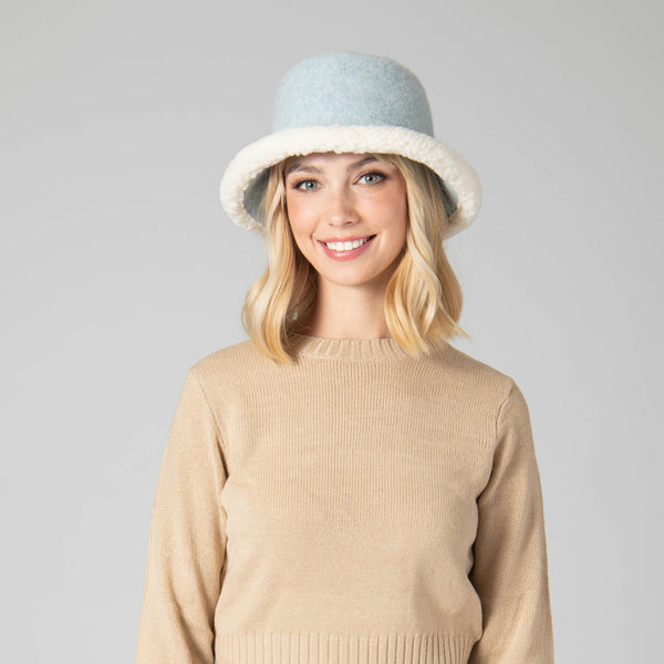 San Diego Hat Company Burr Oak Bucket Hat Light Blue