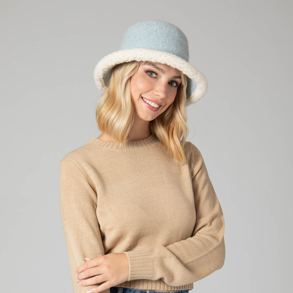 San Diego Hat Company Burr Oak Bucket Hat Light Blue