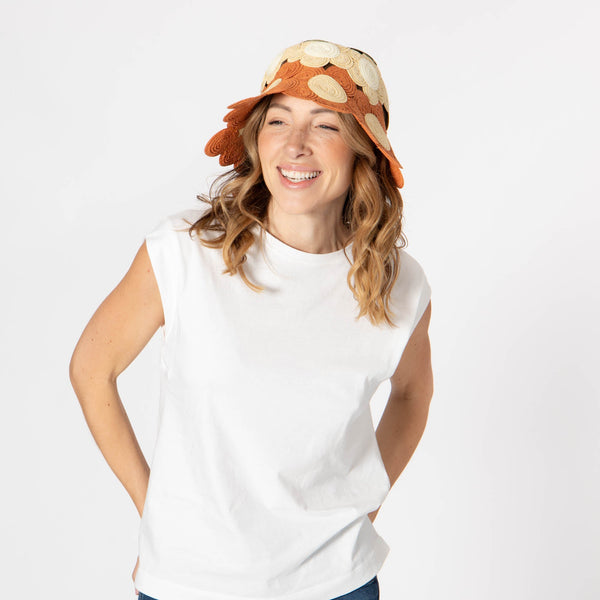 San Diego Hat Company Carmen - Multi Flower Bucket Hat