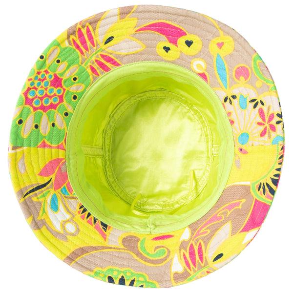 San Diego Hat Company Club Bucket - Fabric Bucket Hat By Trina Turk Green