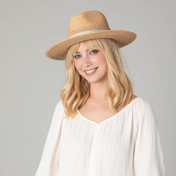 San Diego Hat Company Coastal Sunset Women's Stiff Brim Fedora