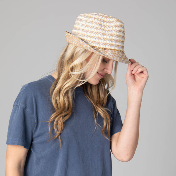 San Diego Hat Company Cordelia Women's Stingy Brim Fedora