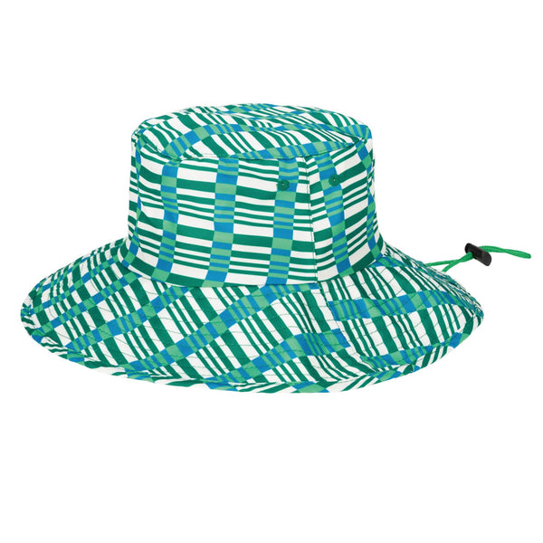 San Diego Hat Company Cut And Sew Kids Bucket Hat With Plaid All Over Print