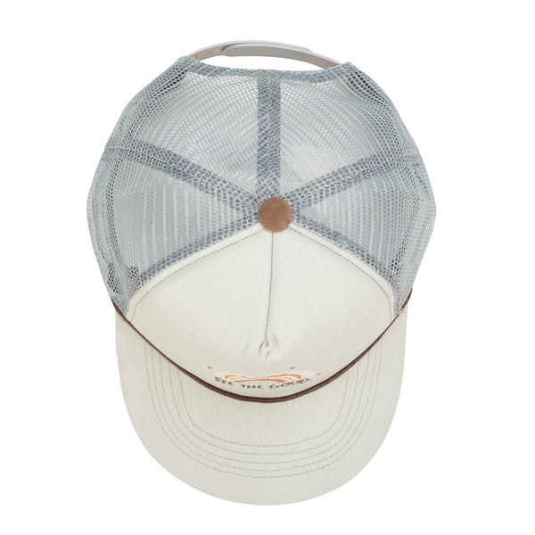 San Diego Hat Company Cut And Sew Trucker Hat With "See The Good" Rainbow Graphic