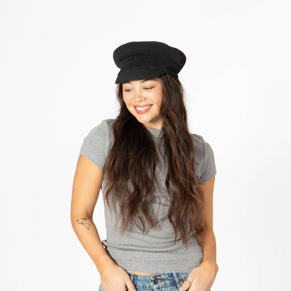 San Diego Hat Company Day Break - Women's Cabbie Hat Black
