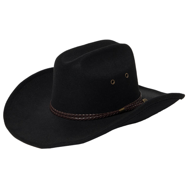 san diego hat company Dwight - Cattleman's Crease Cowboy with Leather Band and Brass Gromets