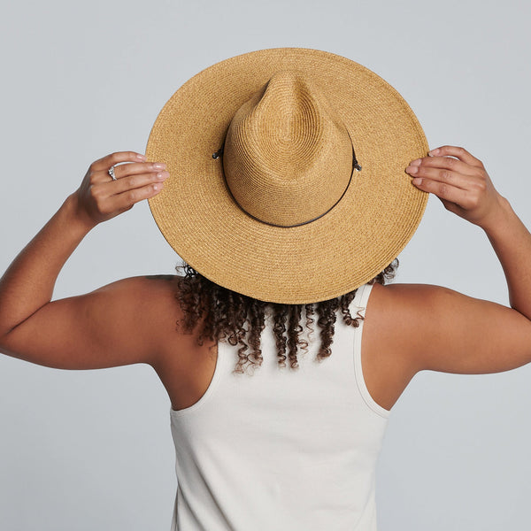 San Diego Hat Company El Campo 4" Brim Sun Hat - UPF50 Sun Protection With Chin Cord - San Diego Hat Co. Coffee