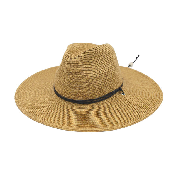 san diego hat company El Campo 4" Brim Sun Hat - UPF50 Sun Protection with Chin Cord - San Diego Hat Co. Coffee
