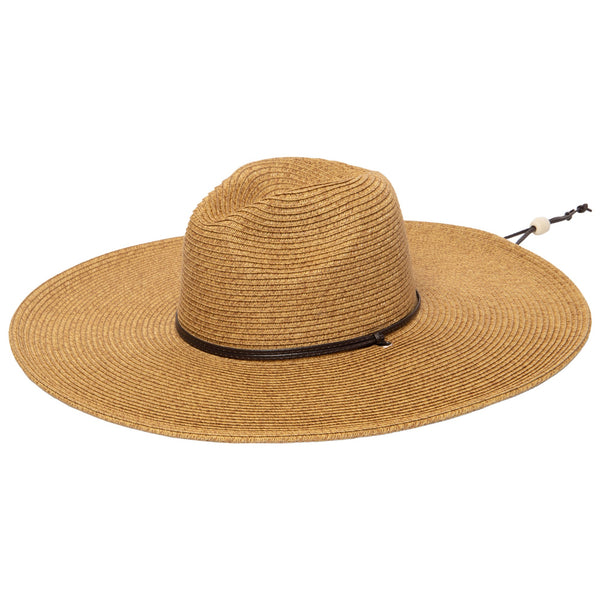 san diego hat company El Campo 5" Brim Sun Hat - UPF50 Sun Protection with Chin Cord by San Diego Hat Co. Coffee