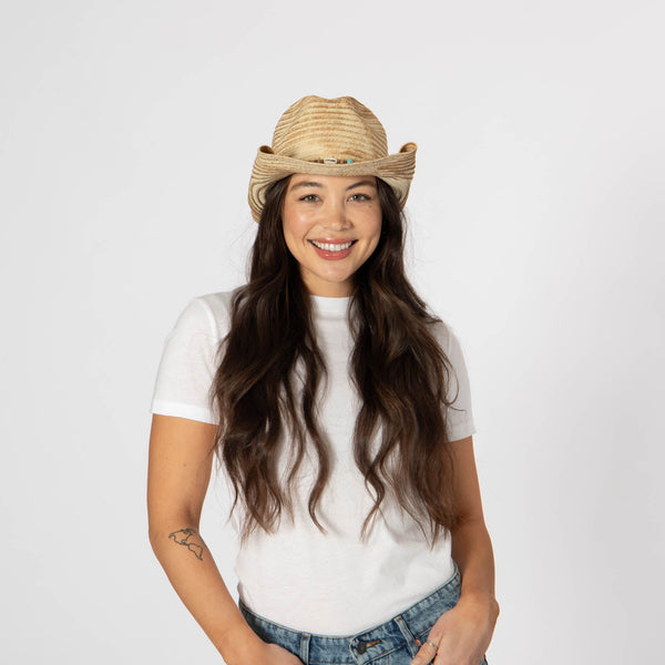 San Diego Hat Company Elena - Cowboy With Rolled Wire Brim Edges