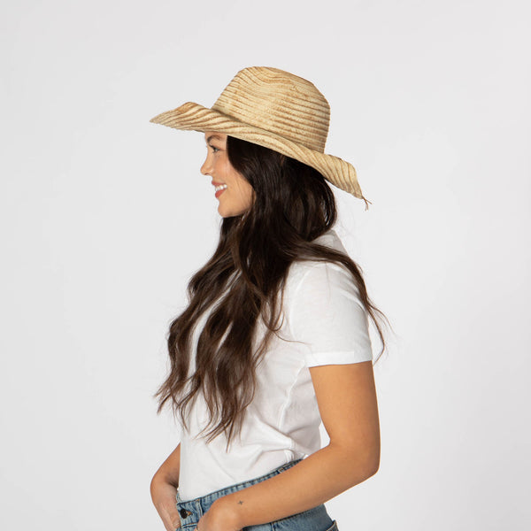 San Diego Hat Company Elena - Cowboy With Rolled Wire Brim Edges