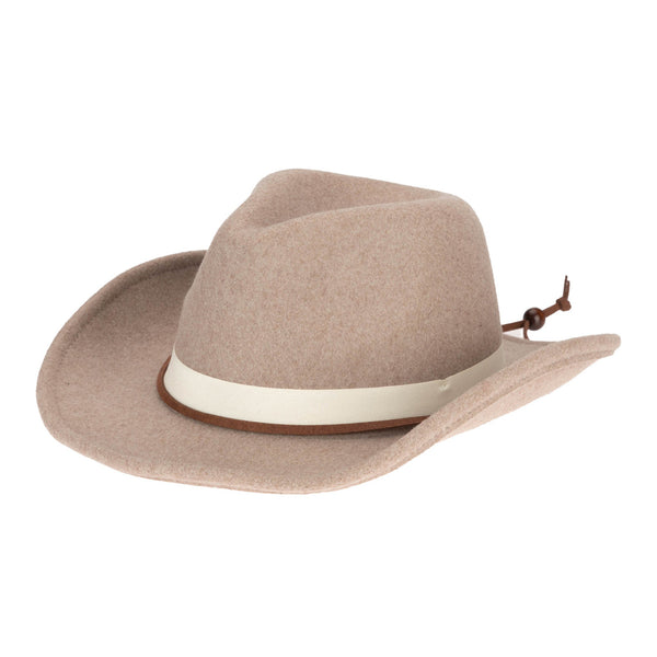 san diego hat company Faux Felt Cowboy with Grosgrain Band