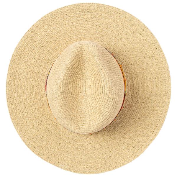 San Diego Hat Company Flora - Mixed Ultrabraid Fedora With Floral Band