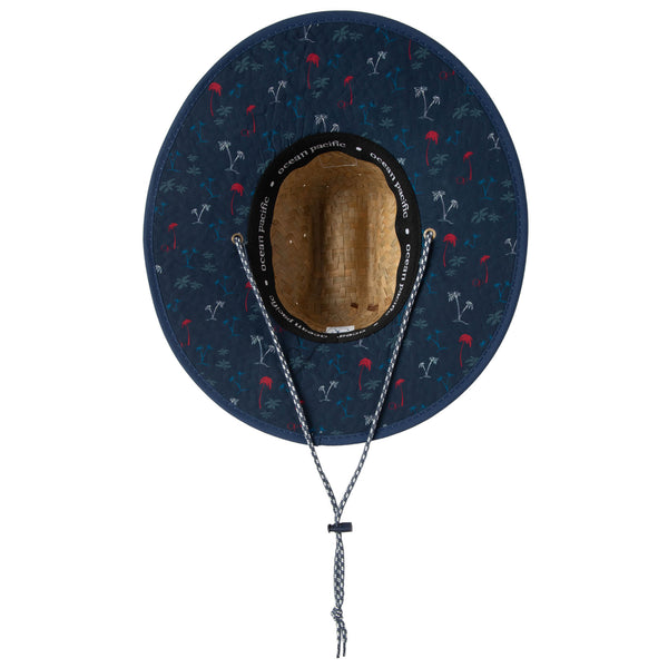 San Diego Hat Company Getaway - Lifeguard Hat With Palm Tree Print By Ocean Pacific