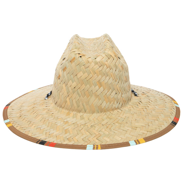 San Diego Hat Company Good Vibrations - Lifeguard Hat With Brown Striped Under Brim By Hang Ten