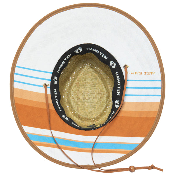 San Diego Hat Company Hang Ten - Lifeguard Hat With Striped Under Brim Print