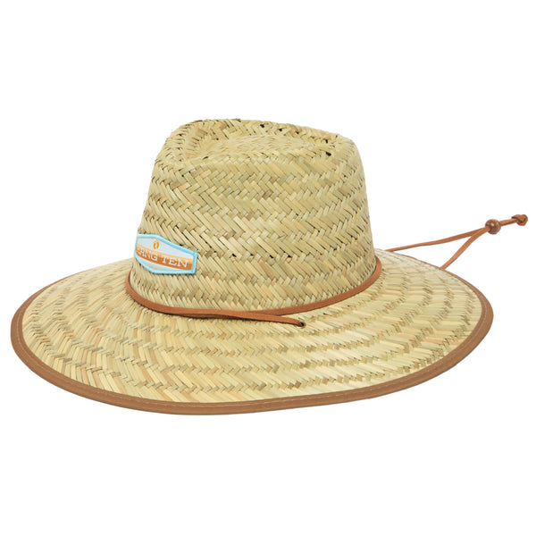 san diego hat company Hang Ten - Lifeguard Hat with Striped Under Brim Print