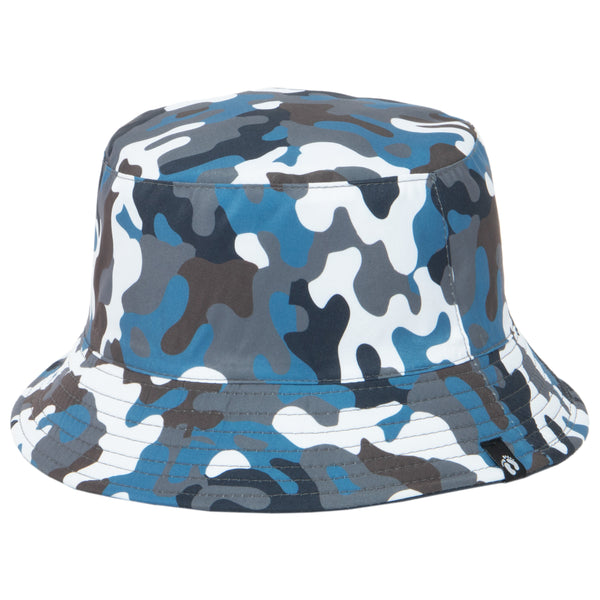 San Diego Hat Company Hang Ten - Reversible Camo Print Bucket Hat Navy