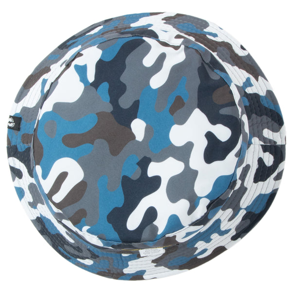 San Diego Hat Company Hang Ten - Reversible Camo Print Bucket Hat Navy