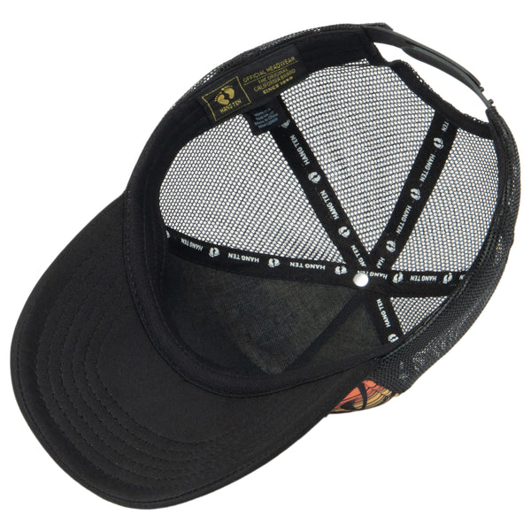 San Diego Hat Company Hang Ten Sublimated Trucker Hat With Gel Print Logo And Mesh Back