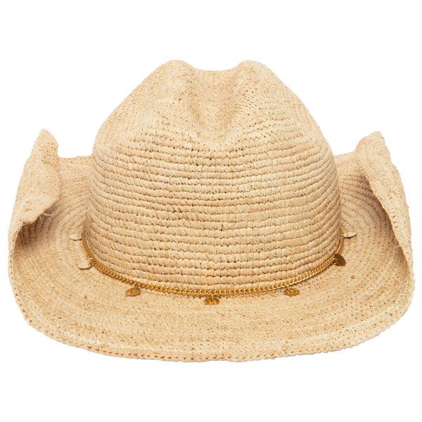 San Diego Hat Company Ines - Women's Crochet Raffia Cowboy