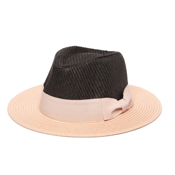 san diego hat company Kid Paper Color Blocked Fedora