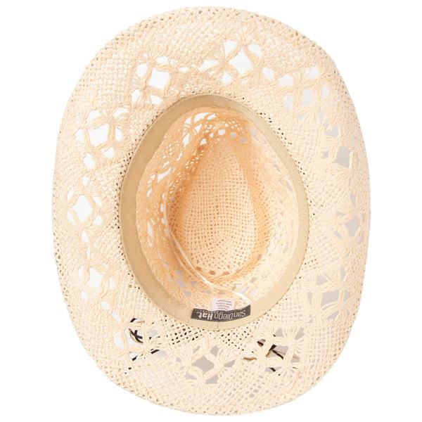San Diego Hat Company Kids Open Paper Weave Cowboy Hat