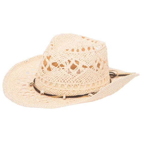 san diego hat company Kids Open Paper Weave Cowboy Hat