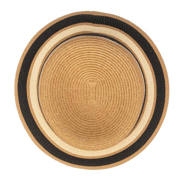 San Diego Hat Company Las Palmas Bucket - Ultrabraid Striped Bucket Hat Black Stripe