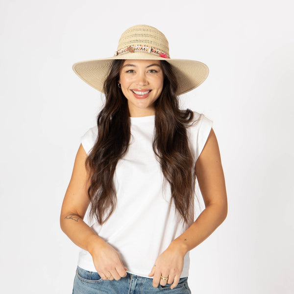 San Diego Hat Company Maria - Open Weave Pattern Sun Hat