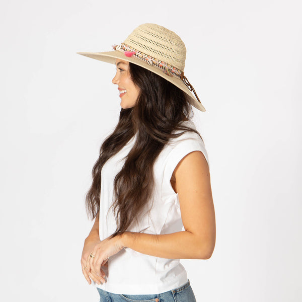 San Diego Hat Company Maria - Open Weave Pattern Sun Hat