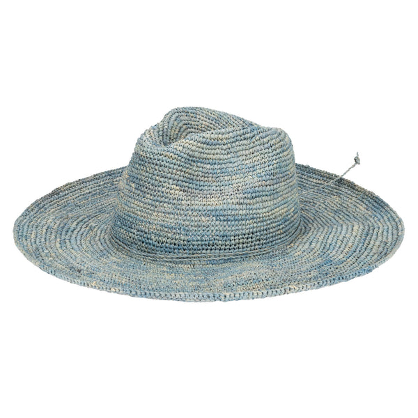 san diego hat company Marina Women's Crochet Raffia Fedora Brown
