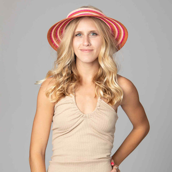 San Diego Hat Company Marjorie Rollup Visor By Trina Turk (TTT1029)