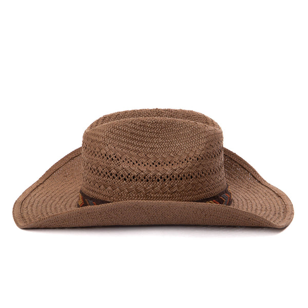 San Diego Hat Company Men's Cattleman's Crease Cowboy With Ventilation Chocolate