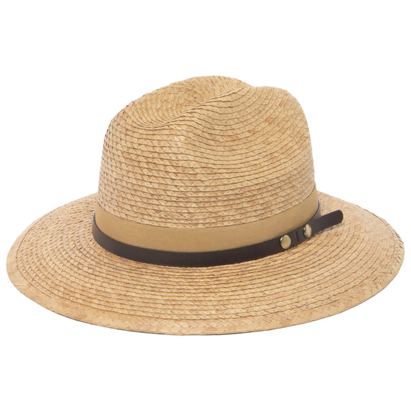 san diego hat company Men's Cattleman's Crease Fedora with Removable Band