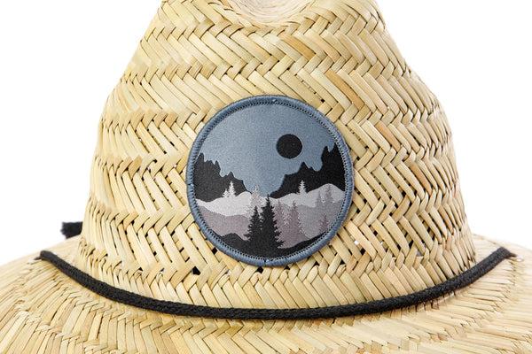 San Diego Hat Company Men's Straw Lifeguard With Midnight Forest Patch