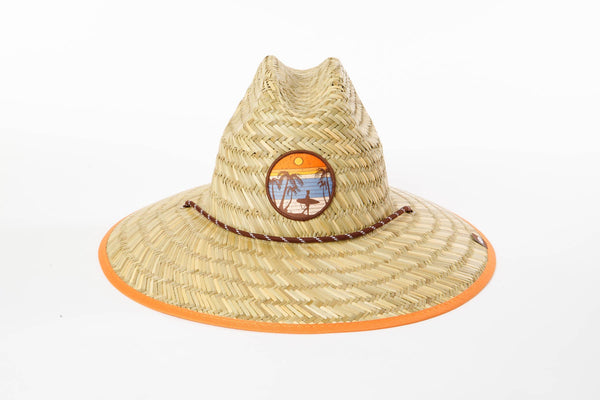 San Diego Hat Company Men's Straw Lifeguard With Vintage Surf Patch