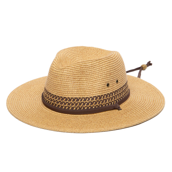 san diego hat company Men's Ultrabraid Outback With Chin Cord and Toggle