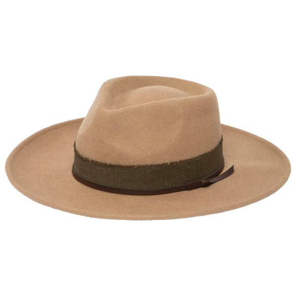 San Diego Hat Company Men's Wool Felt Pinch Crown Fedora By FRYE