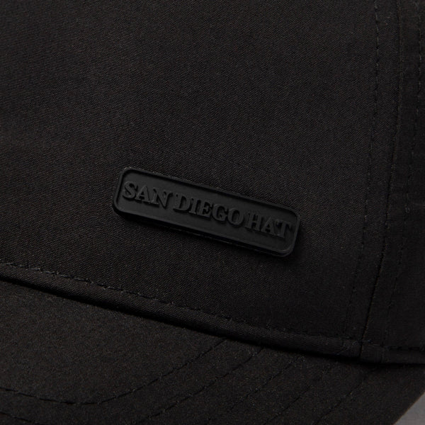 San Diego Hat Company Mens Plain Adjustable Snapback Black