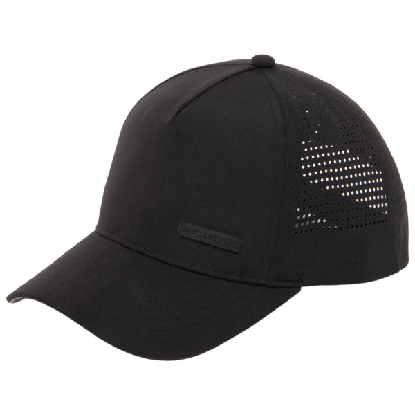 san diego hat company Mens Plain Adjustable Snapback Black