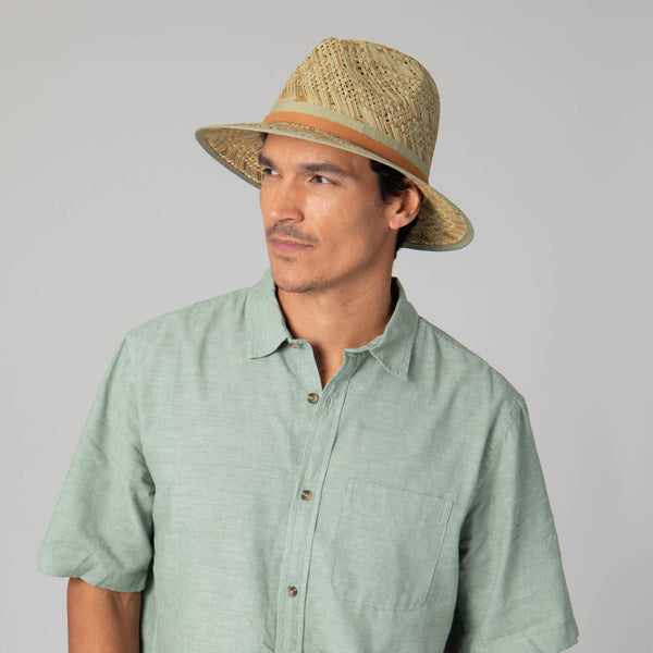 San Diego Hat Company Mens Seagrass Stingy Brim Fedora