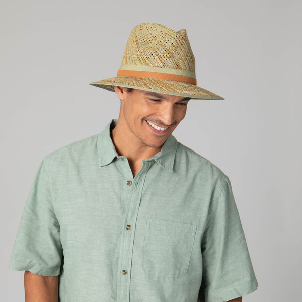 San Diego Hat Company Mens Seagrass Stingy Brim Fedora