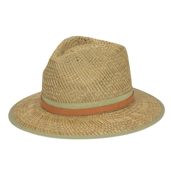 san diego hat company Mens Seagrass Stingy Brim Fedora