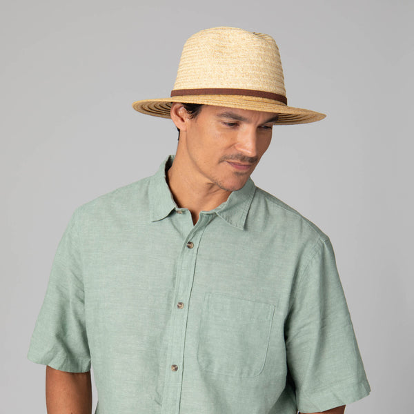 San Diego Hat Company Mens Two Tone Ultrabraid Fedora